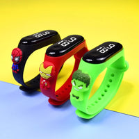 Children's Watch Girls Boys Fashion Cartoon Watches Electronic Digital LED Display Watches Waterproof Holiday Gift Kids Watches