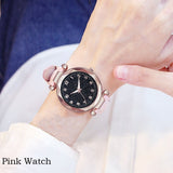 Fashion Women Watches Best Sell Star Sky Dial Clock Luxury  Women's Bracelet Ladies watch Quartz Wristwatches Relogios Feminino