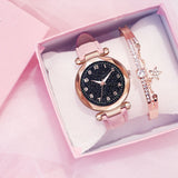 Fashion Women Watches Best Sell Star Sky Dial Clock Luxury  Women's Bracelet Ladies watch Quartz Wristwatches Relogios Feminino