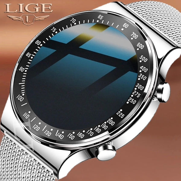 LIGE Call Smart Watch Men Full Touch Music Control Sports Fitness Tracker Smartwatch Blood Pressure Heart Rate For Android ios